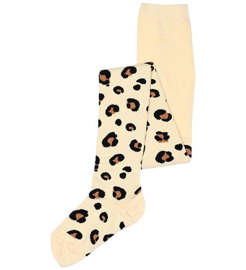 Melton Strømpebukser - Leopard - Shortbread