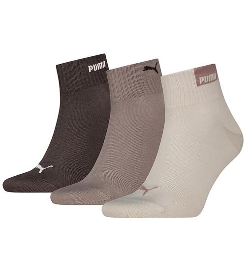 Puma Strømper - 3-pak - Neutral/Brun