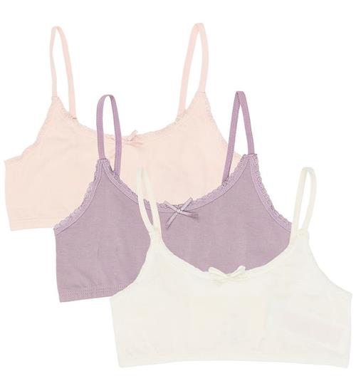 The New Toppe - 3-pak - TnSuri - Hvid/Lilla/Rosa