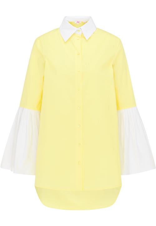 MYMO Bluse  citron / hvid