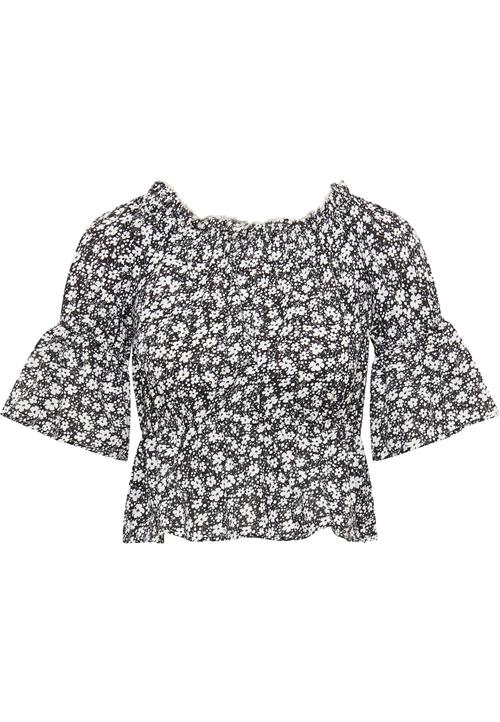 MYMO Bluse  sort / hvid