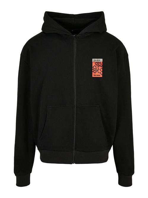 Mister Tee Sweatjakke 'Peace'  grøn / orange / sort / hvid