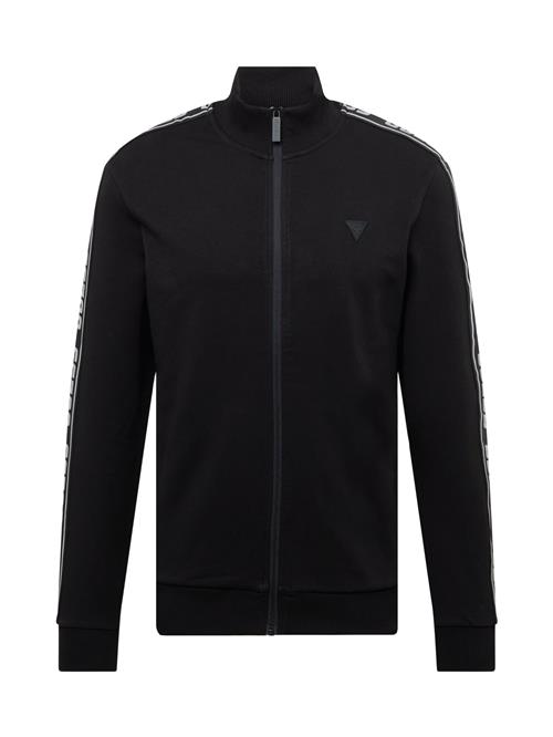 GUESS Sweatjakke  sort / hvid