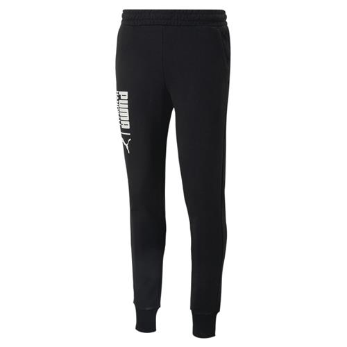 PUMA Sportsbukser  sort / hvid