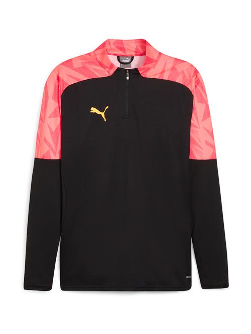 PUMA Funktionsskjorte 'IndividualFinal'  gul / koral / laks / sort