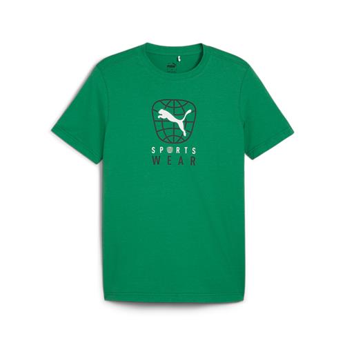 PUMA Funktionsskjorte  grøn / sort / hvid