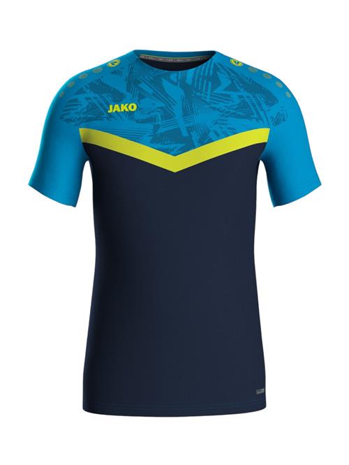 JAKO Funktionsskjorte  navy / azur / lemon / petroleum