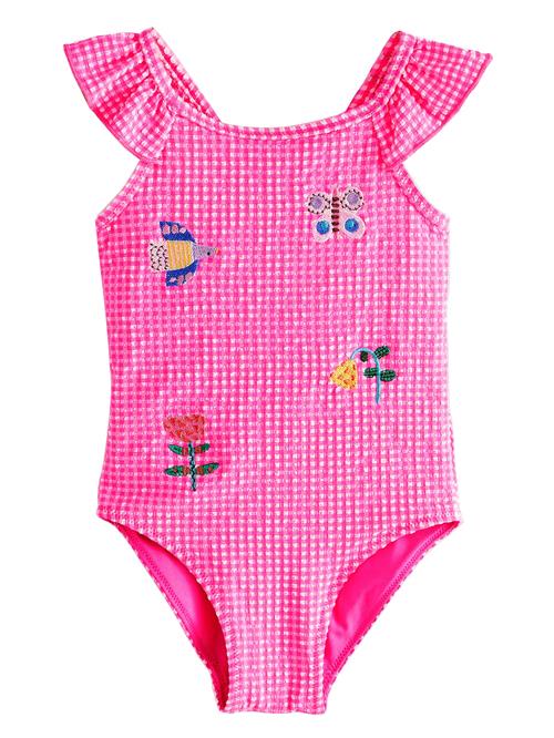 Next Badedragt  koboltblåt / neonorange / pink