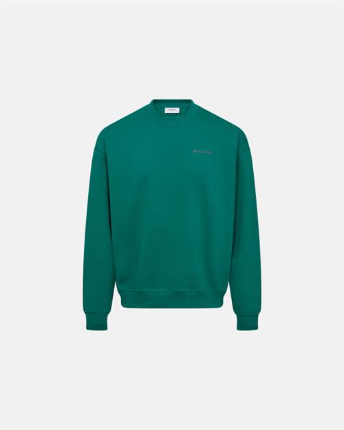 Sweatshirt crewneck "drake" | 100 bomuld | Grøn m. backprint