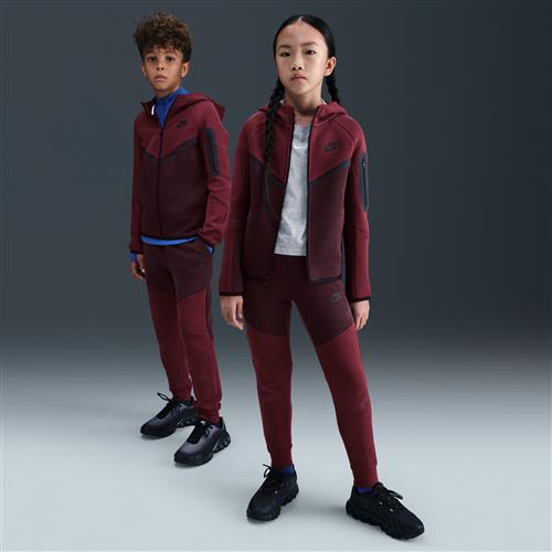 Nike Tech Fleece-joggers til større børn - rød