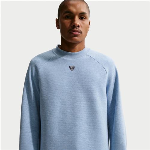 Nike Par Therma-FIT-golftrøje med rund hals til mænd - blå