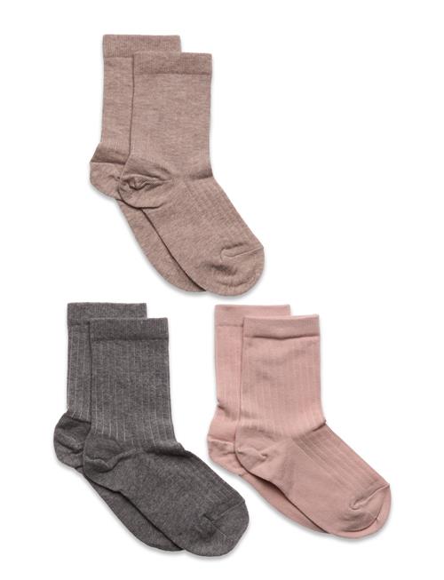 mp Denmark | Cotton Rib Socks -  3-Pack | 29/32