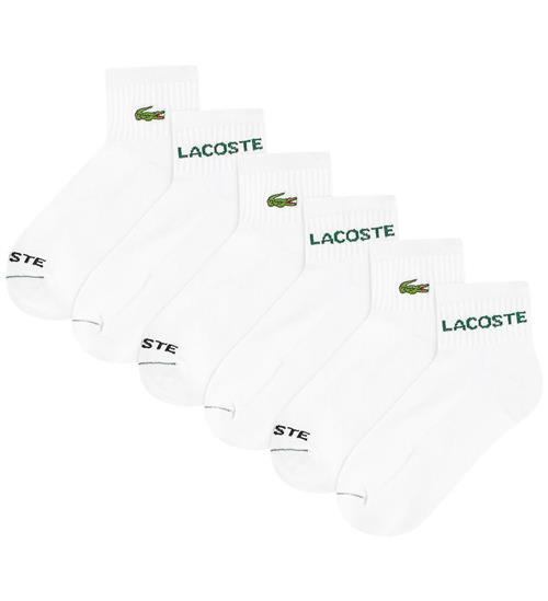 Lacoste Ankelstrømper - 6-pak - Hvid