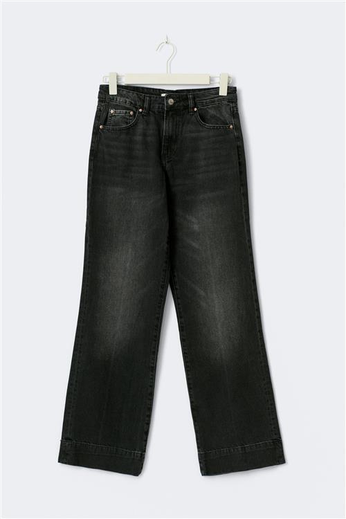 Gina Tricot - Scandi straight tall jeans - Straight jeans - Sort - 32 - Dame