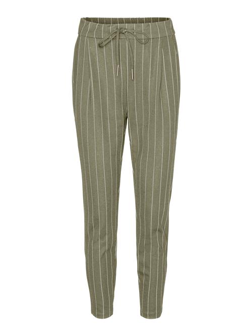 VERO MODA Bukser med lægfolder 'VMEva'  khaki / hvid