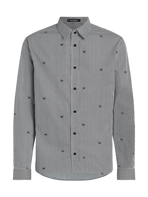 Karl Lagerfeld Skjorte 'Ikon'  sort / hvid