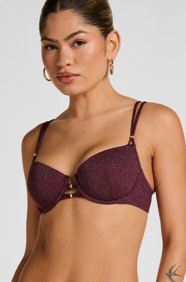 Hunkemöller Panama Polstret Bøjle Bikini Top Lilla