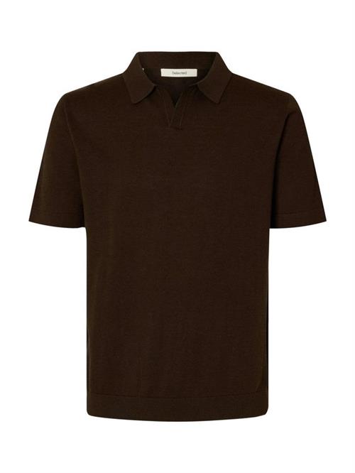 SLHMATTIS SS LINEN BLEND OPEN POLO