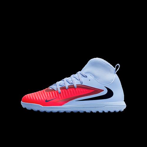 Nike Jr. Phantom 6 High Club-fodboldsko til grus til større børn - blå