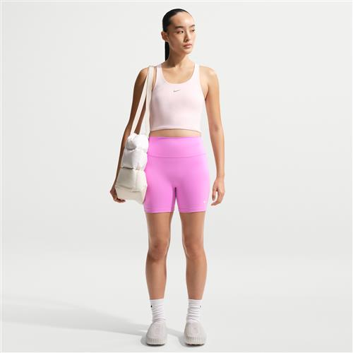 Nike One-cykelshorts med høj talje til kvinder (13 cm) - lilla