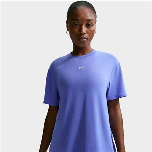 Kortærmet Nike One Relaxed Dri-FIT-trøje til kvinder - blå