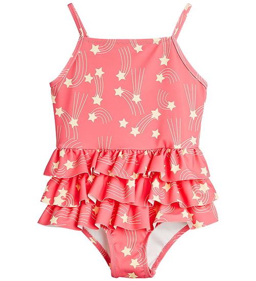 Mini Rodini Badedragt - UV40+ - Starfall - Pink