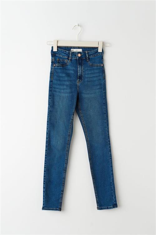 Gina Tricot - molly petite high w jeans - Highwaist jeans - Lilla - XS - Dame