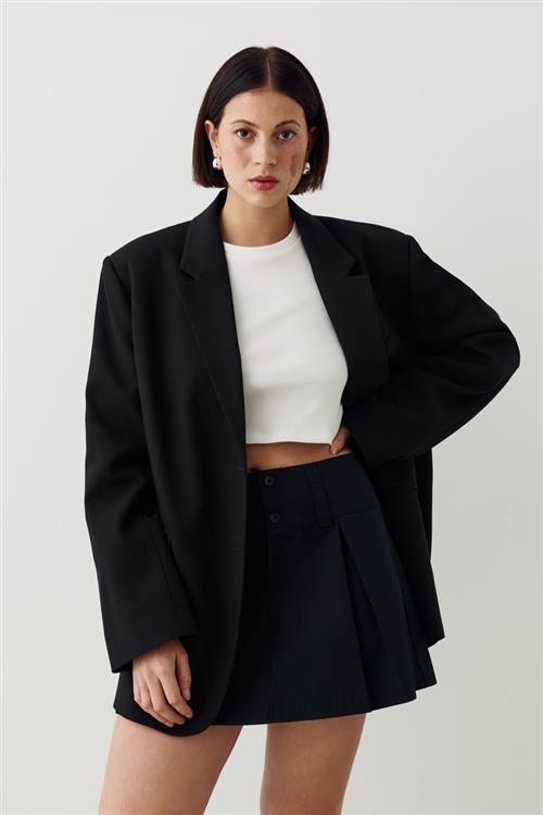 Gina Tricot - Metsi skirt - korte nederdele - Sort - M - Dame