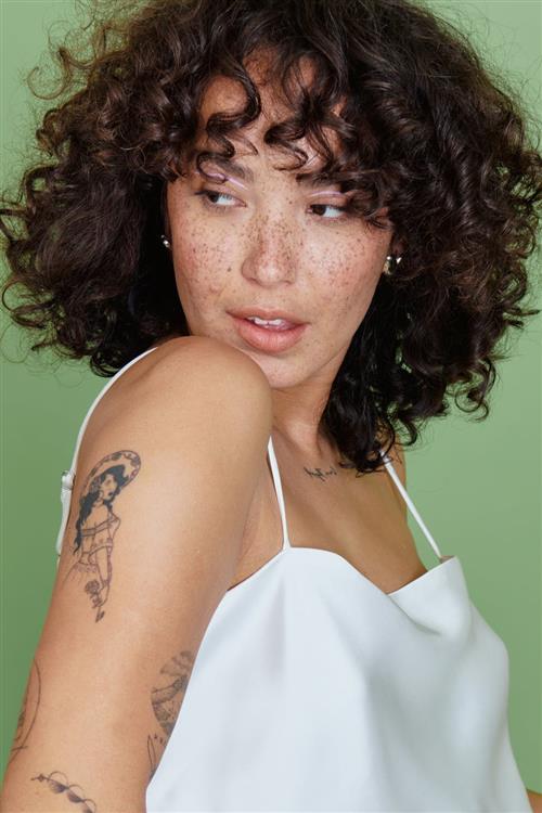 Gina Tricot - Satin singlet - Toppe uden ærmer - Hvid - M - Dame