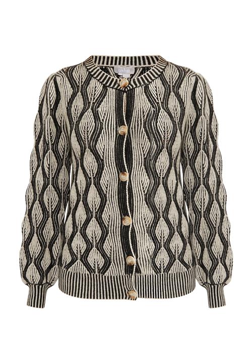 Usha Cardigan 'Sivene'  sort / uldhvid