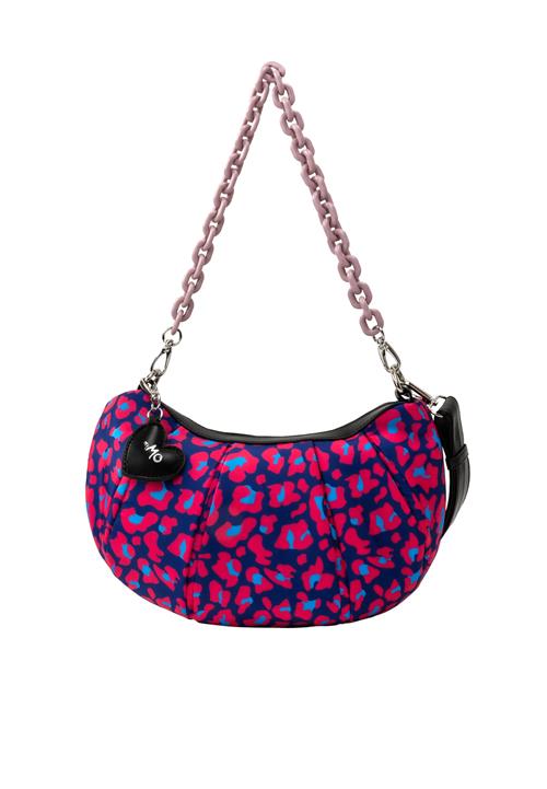 MYMO Skuldertaske  lyseblå / mørkeblå / grenadine / sort