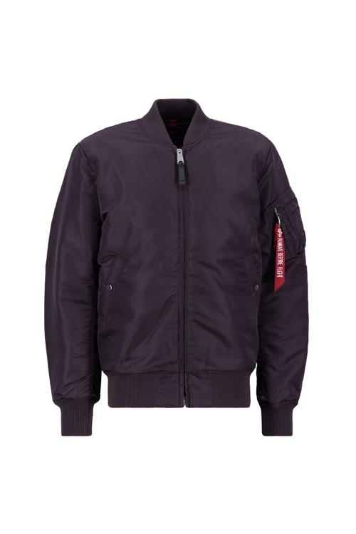 ALPHA INDUSTRIES Overgangsjakke 'MA-1 VF 59'  aubergine / blodrød / hvid