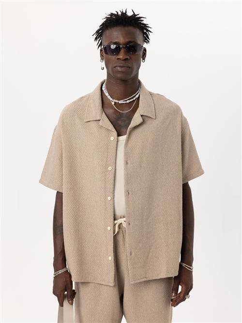 VAMOS CLO Skjorte  lysebrun