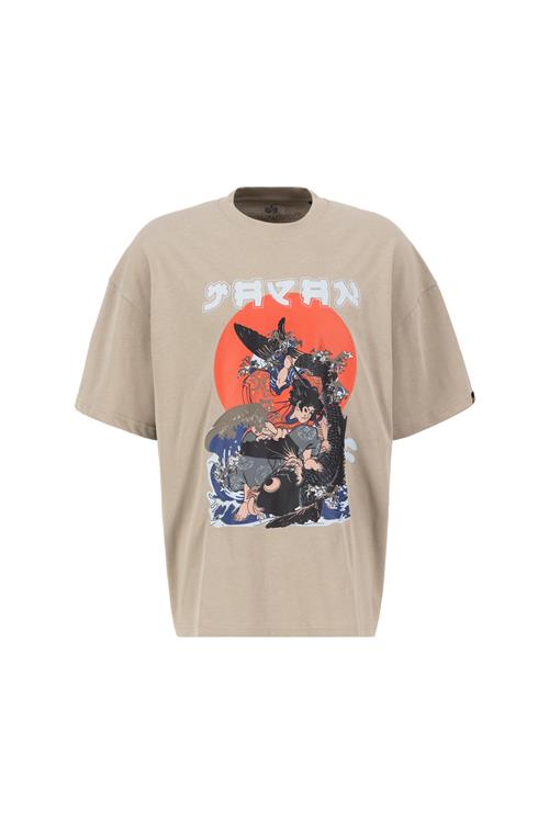 ALPHA INDUSTRIES Bluser & t-shirts 'Japan Warrior'  sand / navy / hummer / sort