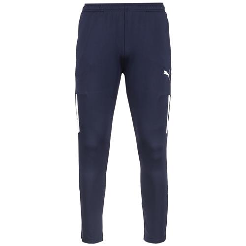 PUMA Sportsbukser 'Team Liga'  mørkeblå / hvid