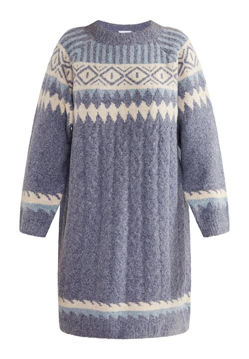 usha BLUE LABEL Strikkjole  kit / røgblå / dueblå