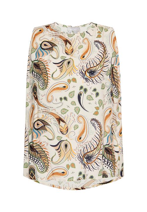 Usha Bluse  creme / blandingsfarvet