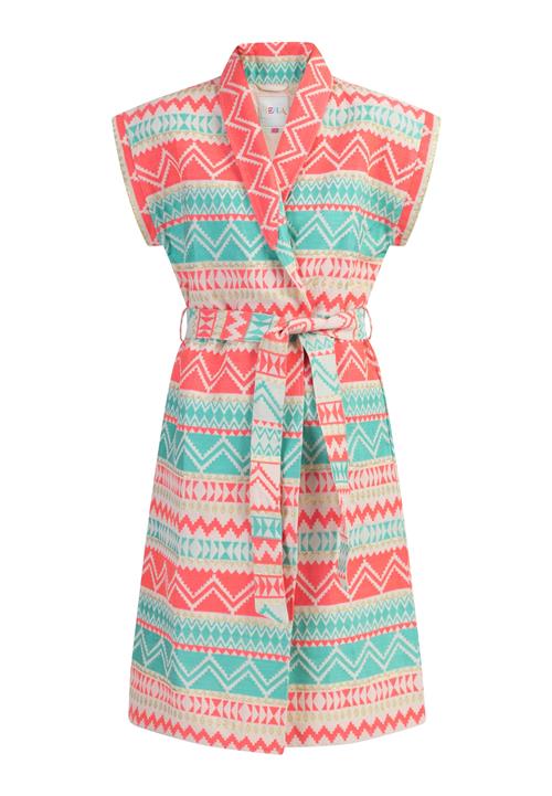 IZIA Vest  beige / turkis / guld / pink