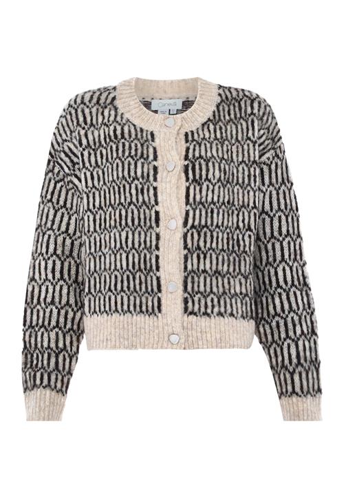 caneva Cardigan  beige / beige-meleret / sort