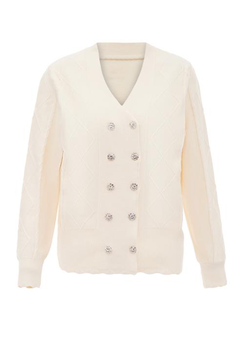carato Cardigan  uldhvid