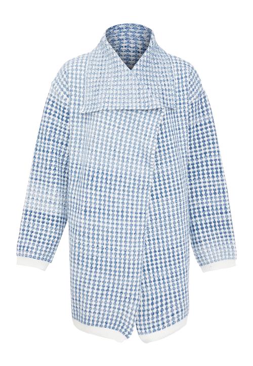 Poomi Cardigan  blå / uldhvid