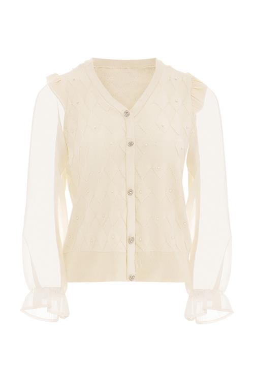 CARNEA Cardigan  beige / uldhvid