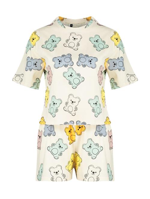 Trendyol Shorty  ecru / røgblå / gul / gammelrosa