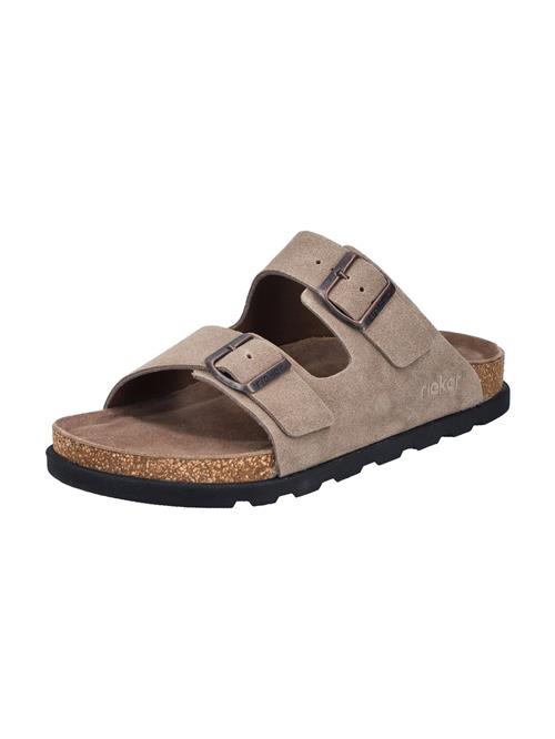 Rieker Pantoletter  mørkebeige