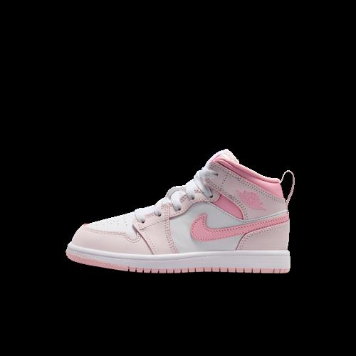 Jordan 1 Mid-sko til mindre børn - Pink