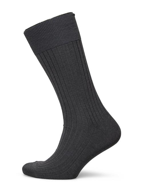 AN IVY | Charcoal Ribbed Socks | 43-46