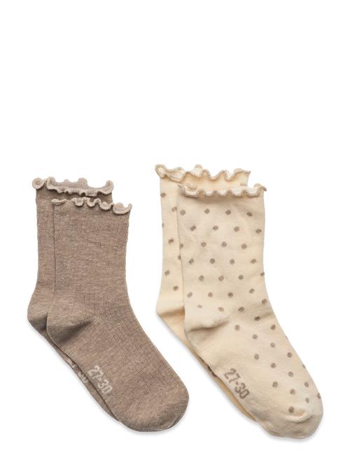 Minymo | Socks W. Lettuce Edge (2-Pack) | 31\34