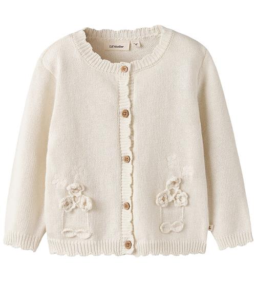 Lil' Atelier Cardigan - Strik - NmfDola - Coconut Milk