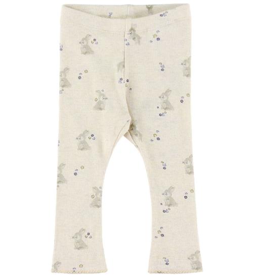 Name It Leggings - Rib - NbfDiakab - Peyote Melange m. Kaniner