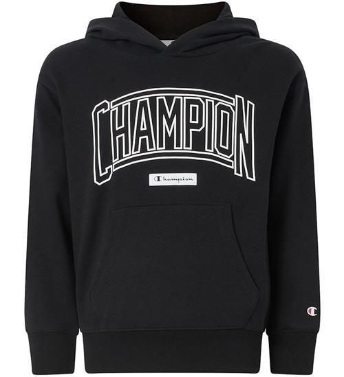 Champion Hættetrøje - Black Beauty m. Logo